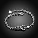 Wholesale Romantic Silver Heart Bracelet TGSPB151 1 small