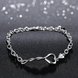 Wholesale Romantic Silver Heart Bracelet TGSPB151 2 small