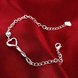 Wholesale Romantic Silver Heart Bracelet TGSPB151 3 small