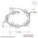 Wholesale Classic Silver Heart Bracelet TGSPB152 0 small