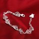 Wholesale Classic Silver Heart Bracelet TGSPB152 2 small