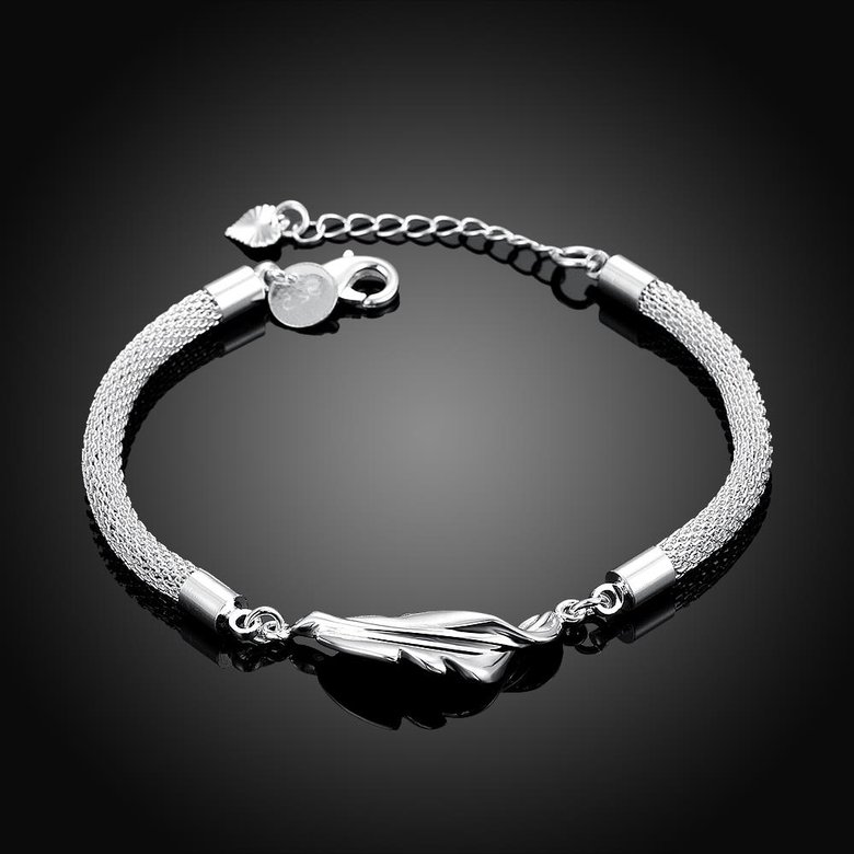 Wholesale Classic Silver Plant Bracelet TGSPB154 1