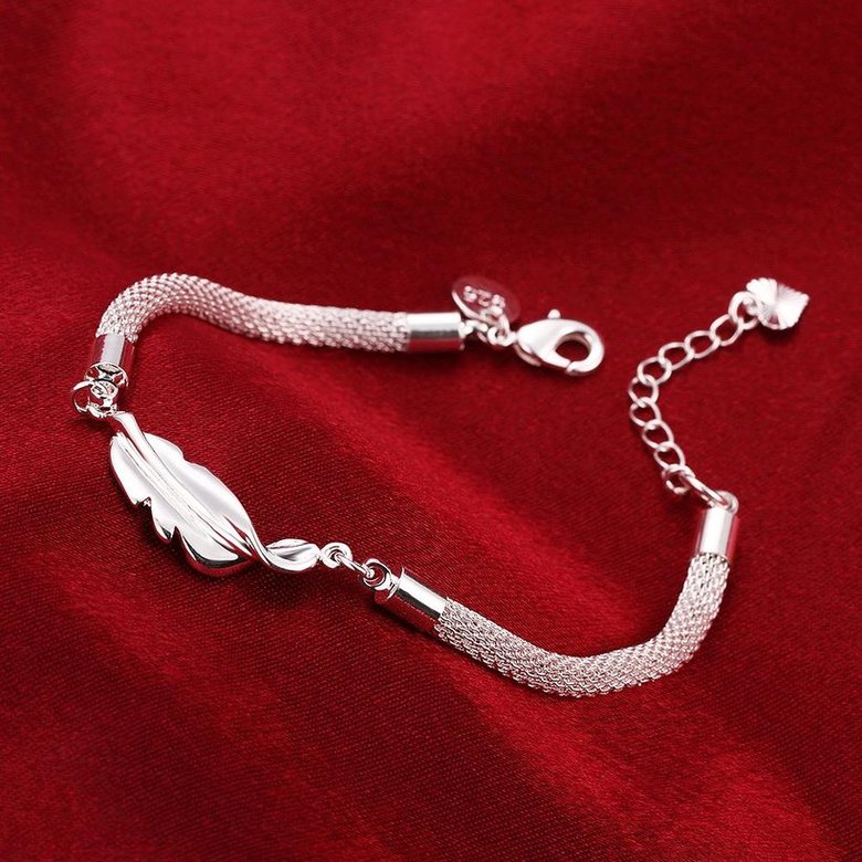 Wholesale Classic Silver Plant Bracelet TGSPB154 3