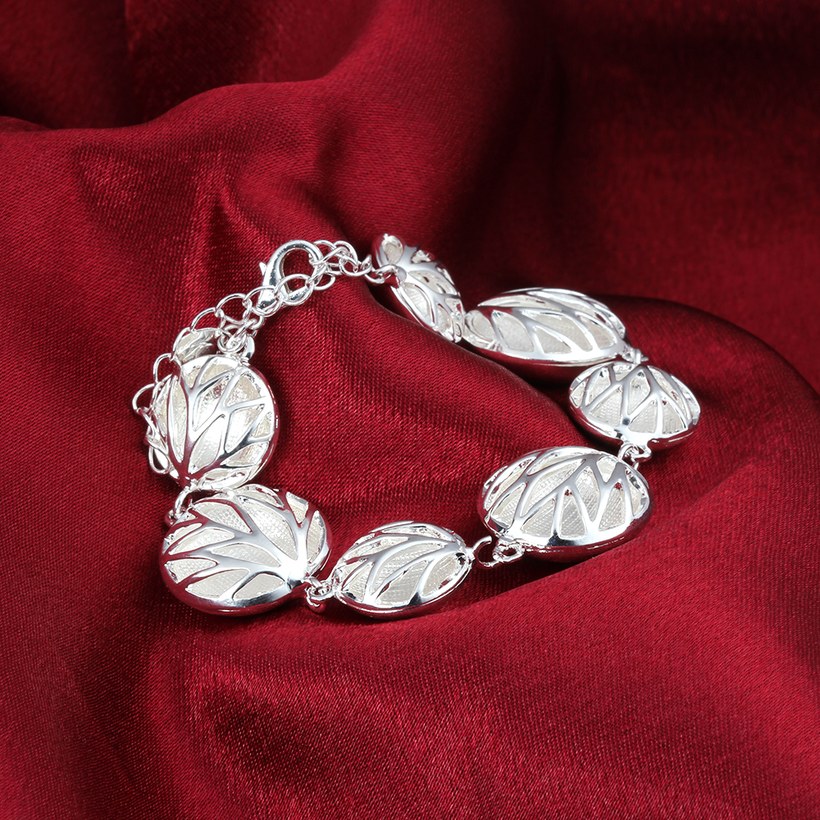 Wholesale Romantic Silver Round Bracelet TGSPB159 4