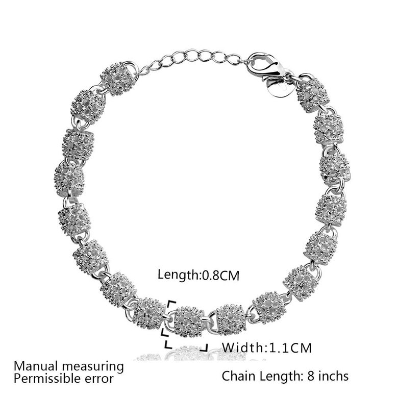 Wholesale Trendy Silver Lock Bracelet TGSPB007 0