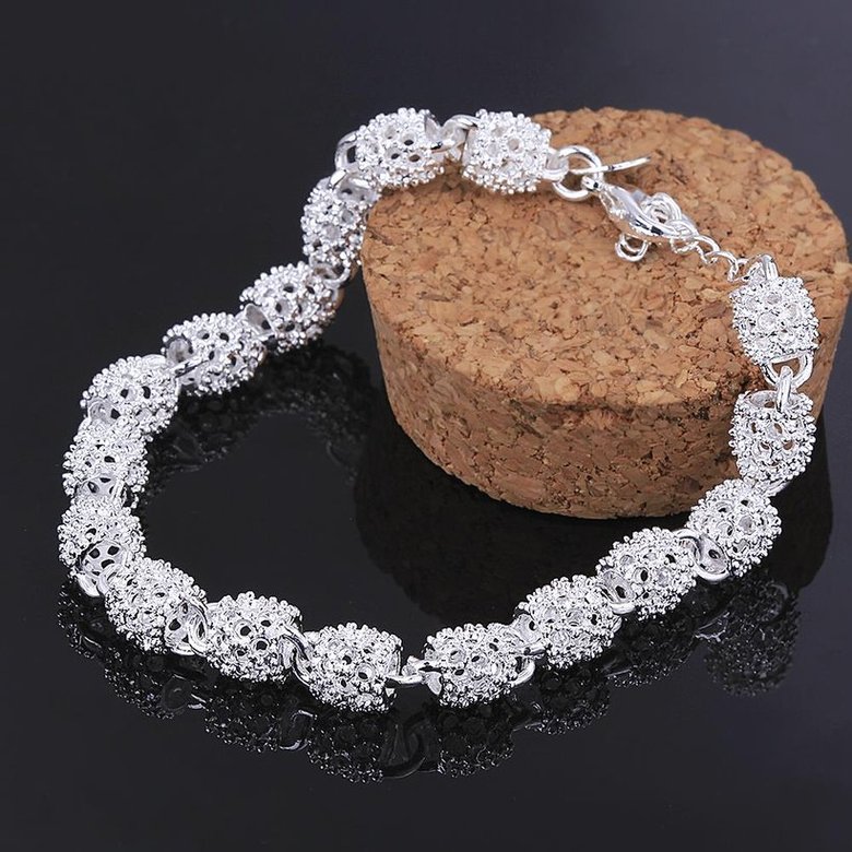 Wholesale Trendy Silver Lock Bracelet TGSPB007 2