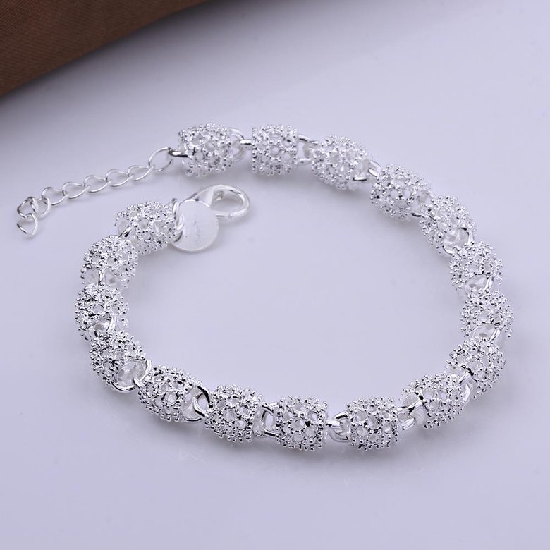 Wholesale Trendy Silver Lock Bracelet TGSPB007 3