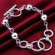 Wholesale Romantic Circular chain Silver Bracelet TGSPB008 0 small