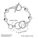 Wholesale Romantic Circular chain Silver Bracelet TGSPB008 3 small