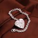 Wholesale Classic Silver Heart Bracelet TGSPB166 1 small