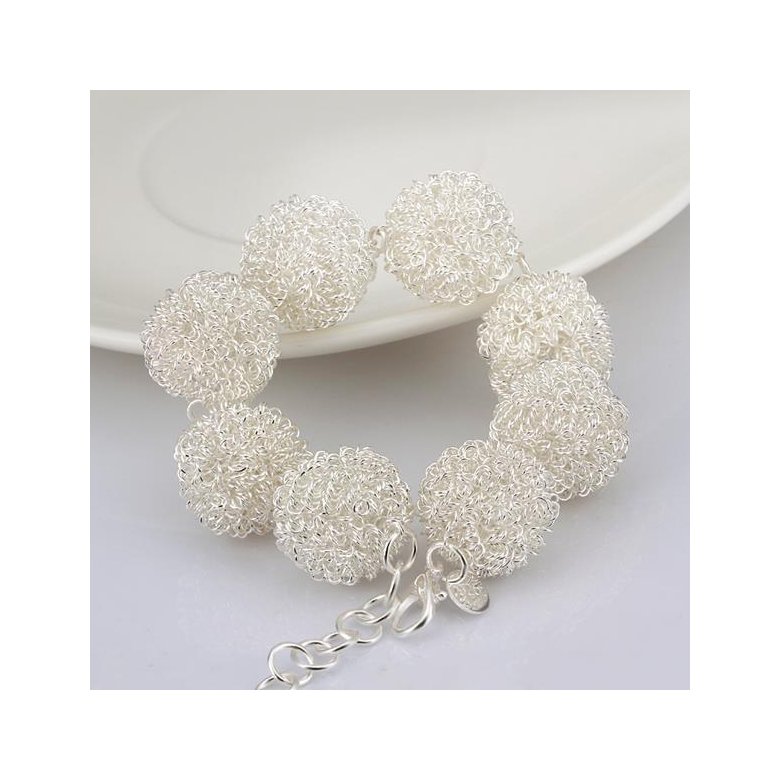 Wholesale Trendy Silver Ball Bracelet TGSPB170 1