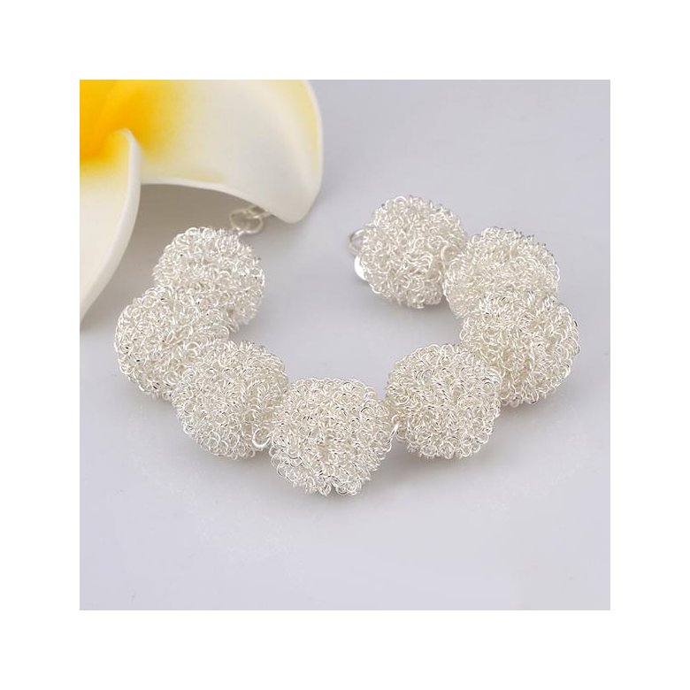 Wholesale Trendy Silver Ball Bracelet TGSPB170 2