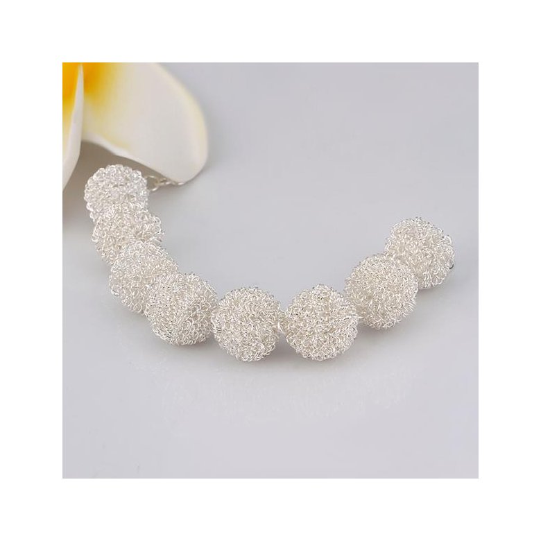 Wholesale Trendy Silver Ball Bracelet TGSPB170 4