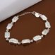 Wholesale Classic Silver Geometric CZ Bracelet TGSPB193 1 small