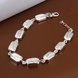 Wholesale Classic Silver Geometric CZ Bracelet TGSPB193 2 small