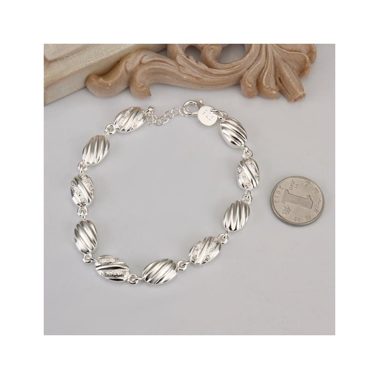 Wholesale Classic Silver Animal CZ Bracelet TGSPB195 0