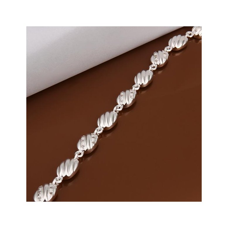 Wholesale Classic Silver Animal CZ Bracelet TGSPB195 1