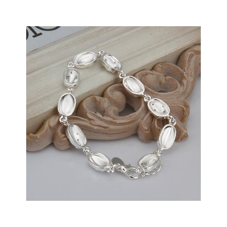 Wholesale Classic Silver Animal CZ Bracelet TGSPB195 4