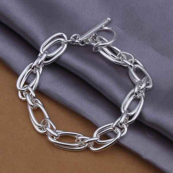 Wholesale Romantic Silver Geometric Bracelet TGSPB209 0