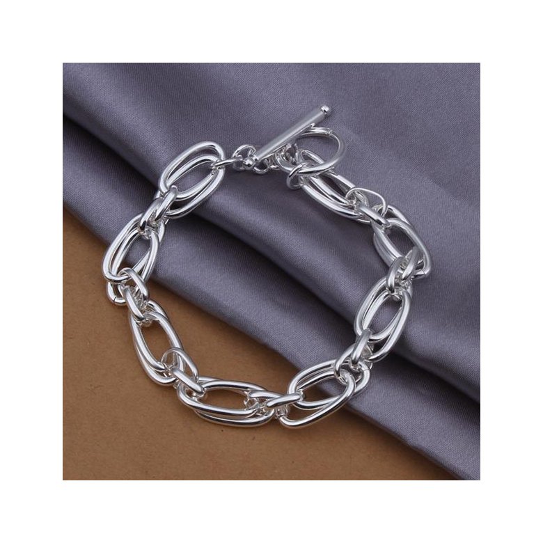 Wholesale Romantic Silver Geometric Bracelet TGSPB209 0