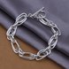 Wholesale Romantic Silver Geometric Bracelet TGSPB209 0 small