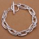 Wholesale Romantic Silver Geometric Bracelet TGSPB209 1 small