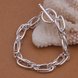 Wholesale Romantic Silver Geometric Bracelet TGSPB209 2 small