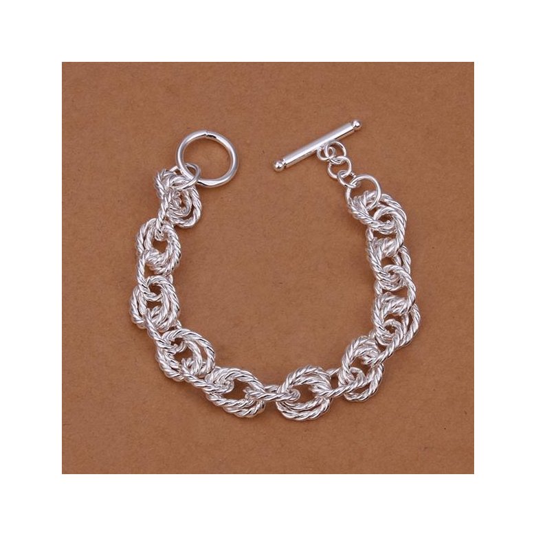 Wholesale Romantic Silver Plant Bracelet TGSPB213 0