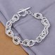 Wholesale Romantic Silver Plant Bracelet TGSPB213 1 small