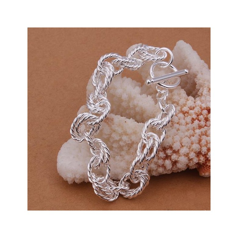 Wholesale Romantic Silver Plant Bracelet TGSPB213 2