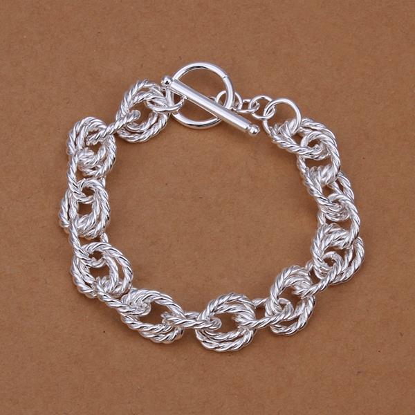 Wholesale Romantic Silver Plant Bracelet TGSPB213 3