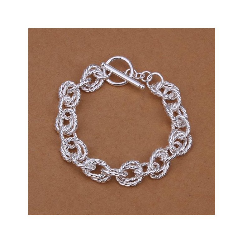 Wholesale Romantic Silver Plant Bracelet TGSPB213 3