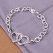 Wholesale Romantic Silver Heart Bracelet TGSPB215 0 small