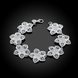 Wholesale Trendy Silver Plant Bracelet TGSPB217 2 small