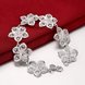 Wholesale Trendy Silver Plant Bracelet TGSPB217 3 small