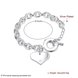 Wholesale Trendy Silver Heart Bracelet TGSPB244 1 small