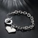 Wholesale Trendy Silver Heart Bracelet TGSPB244 4 small