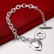Wholesale Classic Silver Heart Bracelet TGSPB246 2 small