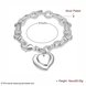 Wholesale Classic Silver Heart Bracelet TGSPB250 0 small