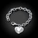 Wholesale Classic Silver Heart Bracelet TGSPB250 1 small