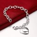 Wholesale Classic Silver Heart Bracelet TGSPB250 2 small