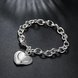 Wholesale Classic Silver Heart Bracelet TGSPB250 3 small