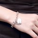 Wholesale Classic Silver Heart Bracelet TGSPB250 4 small