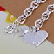 Wholesale Classic Silver Heart Bracelet TGSPB252 2 small