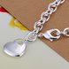 Wholesale Romantic Silver Heart Bracelet TGSPB256 1 small