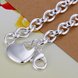 Wholesale Romantic Silver Heart Bracelet TGSPB256 2 small