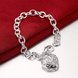 Wholesale Romantic Silver Heart Bracelet TGSPB262 0 small