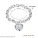 Wholesale Romantic Silver Heart Bracelet TGSPB262 3 small