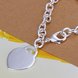 Wholesale Romantic Silver Heart Bracelet TGSPB264 1 small