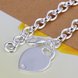 Wholesale Romantic Silver Heart Bracelet TGSPB264 2 small